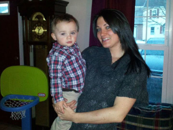 Bryanna Shanahan holds her son Jorden. Bryanna died Dec. 16, 2015 from an overdose of drugs laced with fentanyl. (Provided)