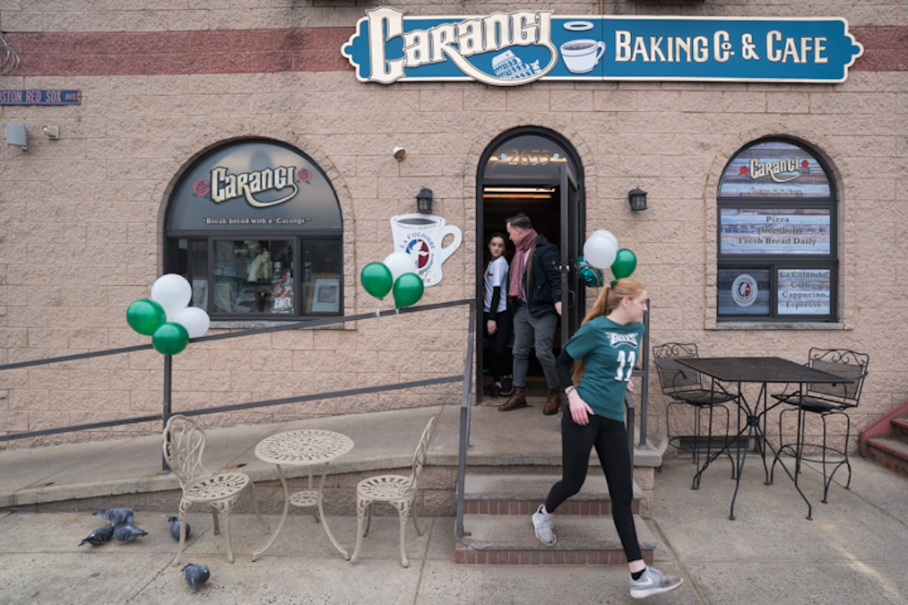 Eastwood20180204SuperBowlFood00001 Eagles fans and employees of Carangi Baking Co. & Cafe in South Philadelphia get ready for the Super Bowl on January 4, 2018. (Branden Eastwood for WHYY)