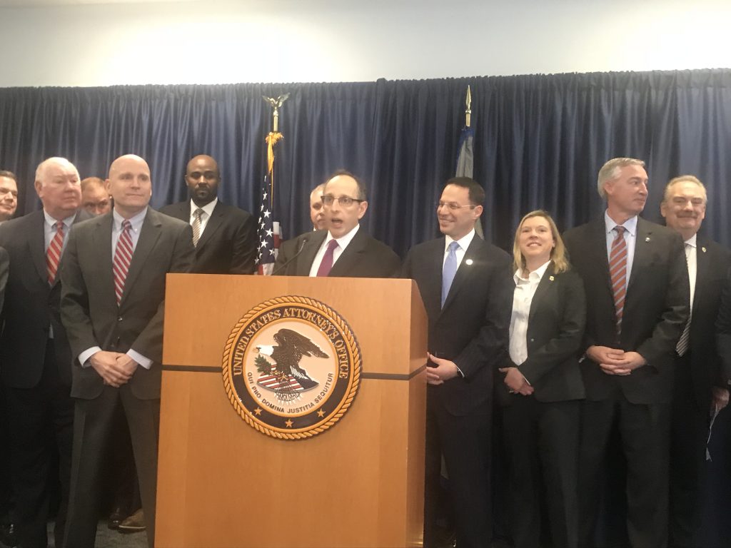 IMG_0463 U.S. Attorney Lou Lappen says Philadelphia's idea of establishing a facility for those struggling with opioid addiction to use drugs under medical supervision sounds like a “self-suicide site.” (Bobby Allyn/WHYY)