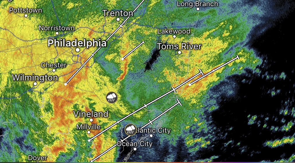 IMG_5797 7:45 a.m. Sunday radar image.