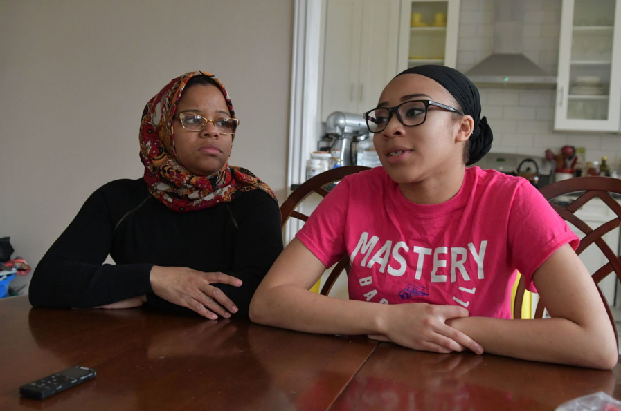 Screen Shot 2018-02-20 at 11.16.36 AM Fatima Thompson, left, and her daughter Nasihah Thompson-King. (Abdul Sulayman/The Philadelphia Tribune)