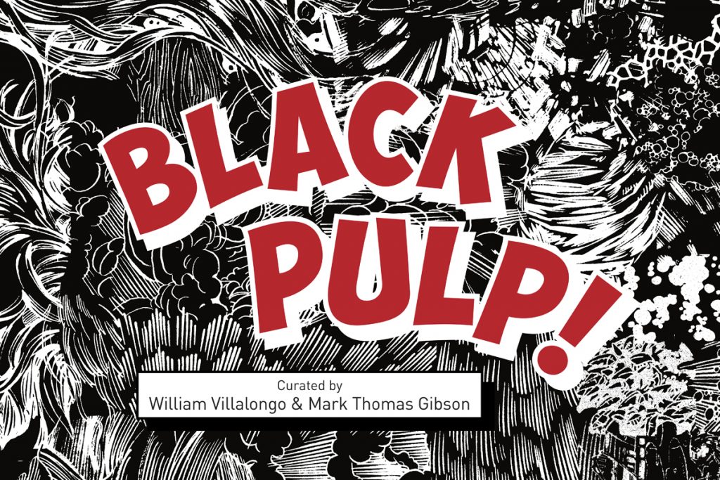 Detail from a promotional image for “Black Pulp!” Detail from a promotional image for