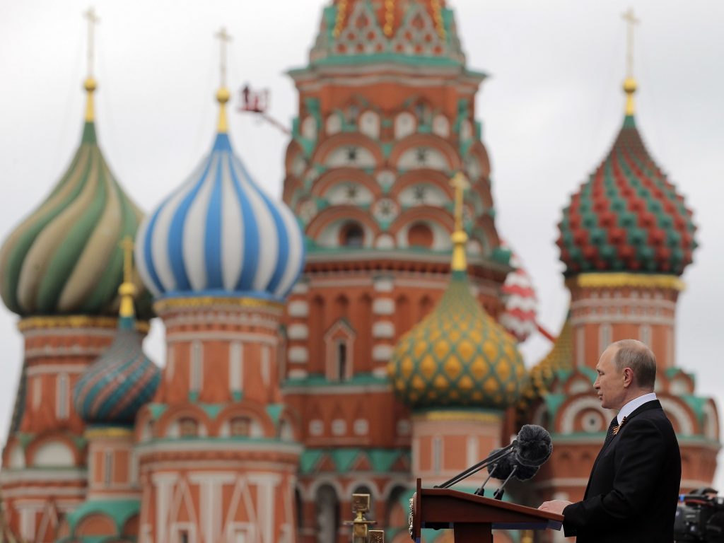 Russian President Vladimir Putin delivers a speech at Red Square in Moscow on May 9, 2017. Russian-backed efforts seen attempting to interfere in U.S. politics appear to be evolving. Russian President Vladimir Putin delivers a speech at Red Square in Moscow on May 9, 2017. Russian-backed efforts seen attempting to interfere in U.S. politics appear to be evolving.