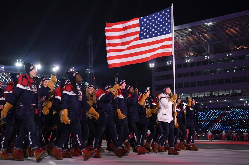 The United States team walks in the Parade of Athletes during the Winter Olympics opening ceremony on Friday. The team has more athletes than any nation at the Games and it’s the most diverse of any U.S. winter squad, in terms of both race and gender. There are 108 women on the team, more than any other U.S. Winter Olympics team in the past. The United States team walks in the Parade of Athletes during the Winter Olympics opening ceremony on Friday. The team has more athletes than any nation at the Games and it's the most diverse of any U.S. winter squad, in terms of both race and gender. There are 108 women on the team, more than any other U.S. Winter Olympics team in the past.