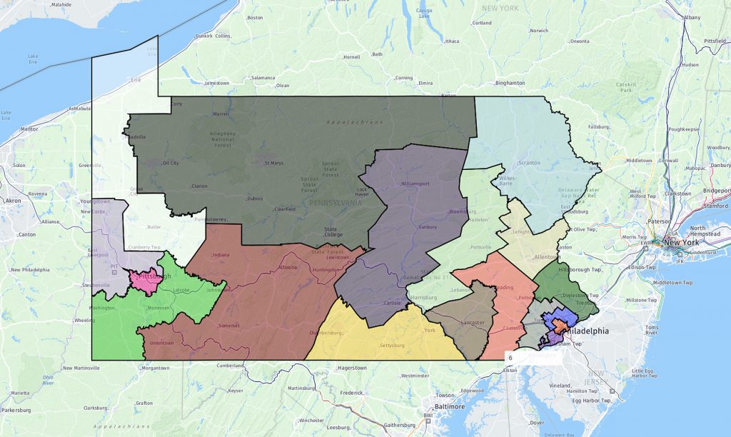 gop_proposed_congressional_districts Top GOP leaders proposed court-ordered changes to Pennsylvania's congressional district map. Governor Tom Wolf is reviewing the proposed changes.