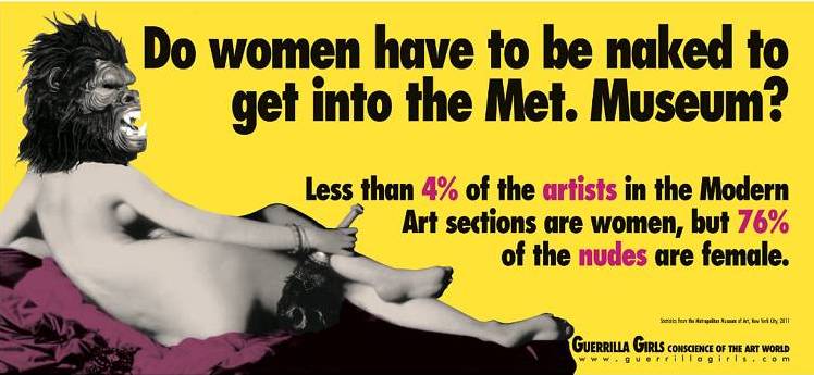 guerilla-girls Do women have to be naked to get into the Met Museum?
