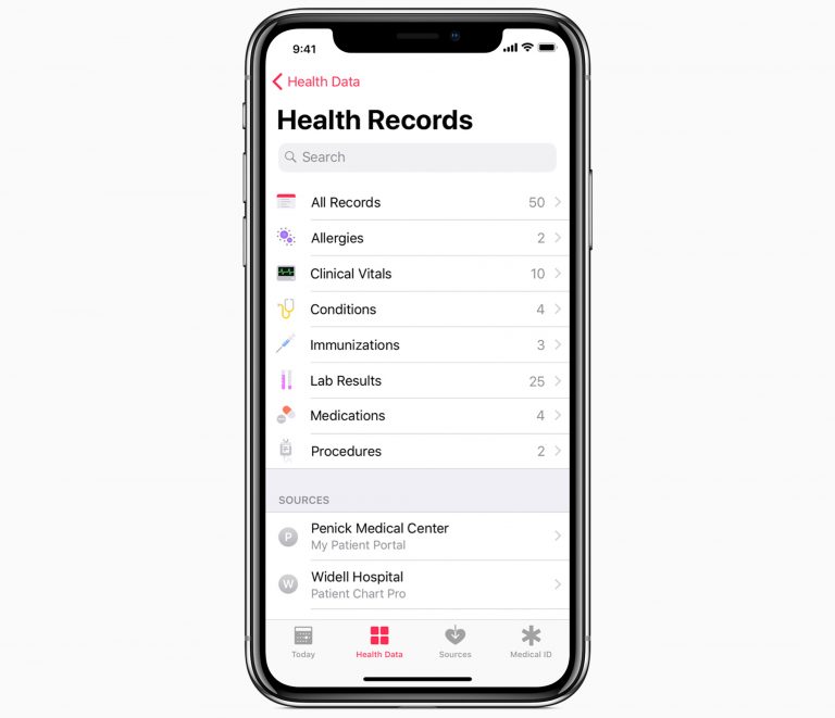 New capabilities in Health Records help patients see medical records from multiple providers.