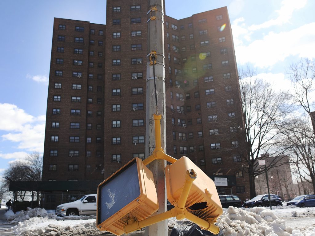 The public housing project the Farragut Houses in Brooklyn, New York. The budget blueprint President Donald Trump released Thursday calls for the cutting of billions of dollars in funding from the Department of Housing and Urban Development. The public housing project the Farragut Houses in Brooklyn, New York. The budget blueprint President Donald Trump released Thursday calls for the cutting of billions of dollars in funding from the Department of Housing and Urban Development. (Spencer Platt/Getty Images)
