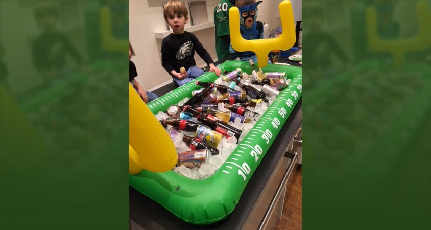 Young Eagles fans get ready for the big game