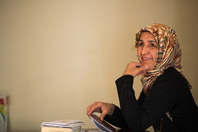 Gulnora Ravshan, a journalist from Tajikstan now living in Norhteast Philadelphia, who fled her country under threat of persecution. (Dave Tavni)