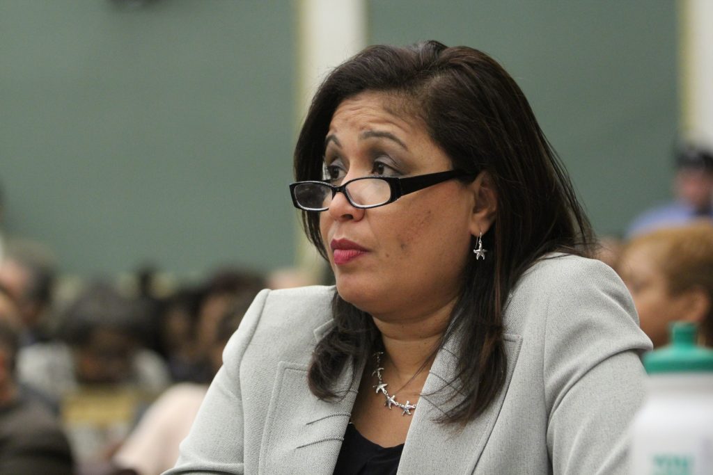 2018 03 01-e lee-maria quinones sanchez-philadelphia city hall-city council Philadelphia City Councilwoman Maria Quiñones-Sánchez. (Emma Lee/WHYY)