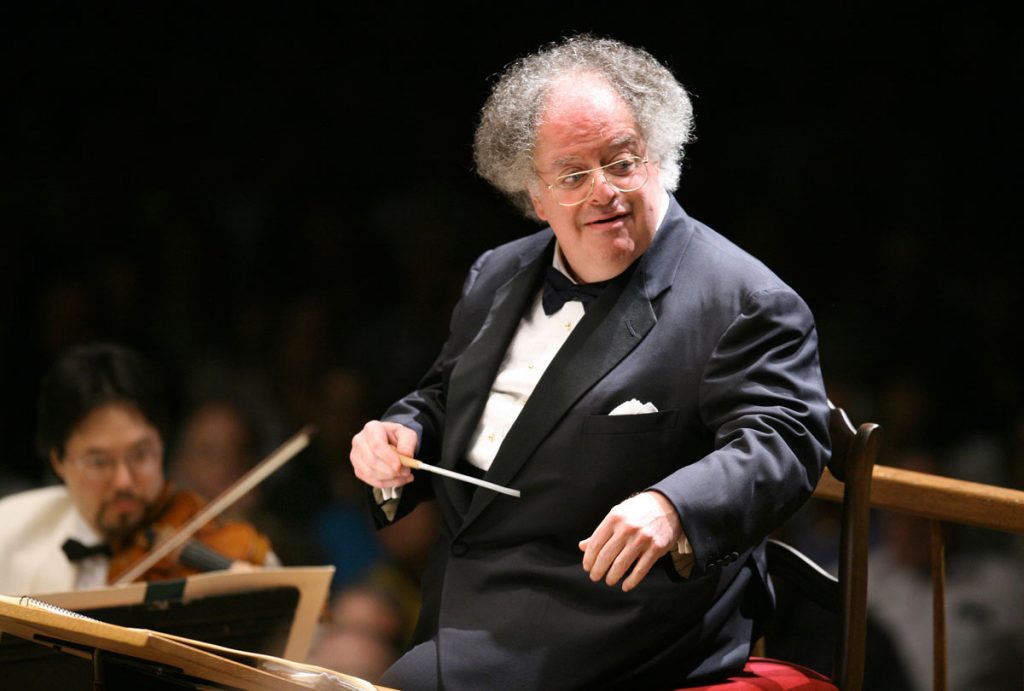 20180312-james-levine FILE - In this July 7, 2006 file photo, Boston Symphony Orchestra music director James Levine conducts the symphony on its opening night performance at Tanglewood in Lenox, Mass. The Met Opera has fired music director emeritus James Levine, finding