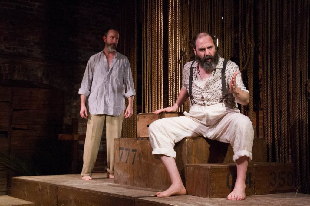 675 Ed Swidey (foreground) and Charlie DelMarcelle in EgoPo Classic Theater's production of