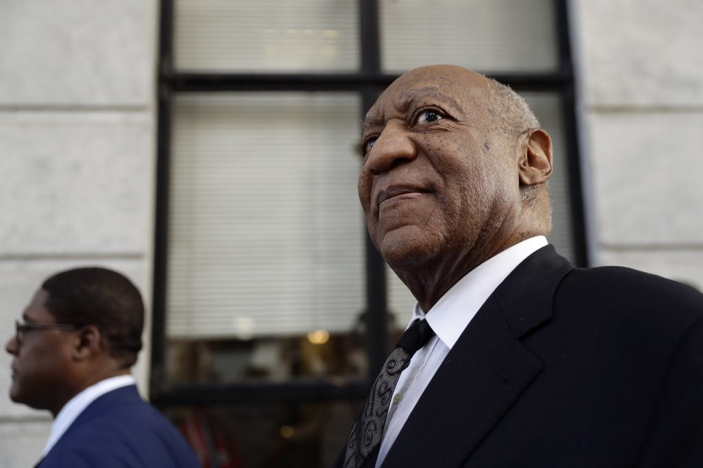 Bill Cosby Bill Cosby departs a pretrial hearing in his sexual assault case at the Montgomery County Courthouse, Tuesday, March 6, 2018, in Norristown, Pa. (Matt Slocum/AP Photo)