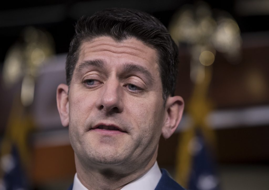 Paul Ryan Speaker of the House Paul Ryan, R-Wis., meets with reporters following a GOP strategy session,