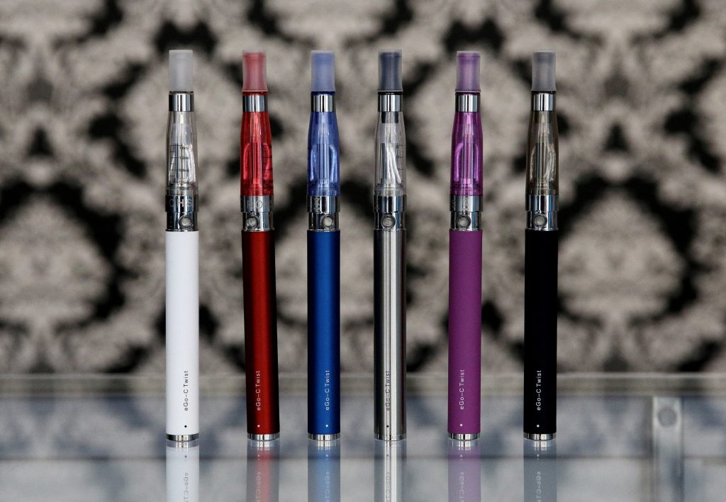 E cigarettes Lawsuit In this April 23, 2014 file photo, e-cigarettes appear on display at Vape store. (Nam Y. Huh/AP Photo, file)