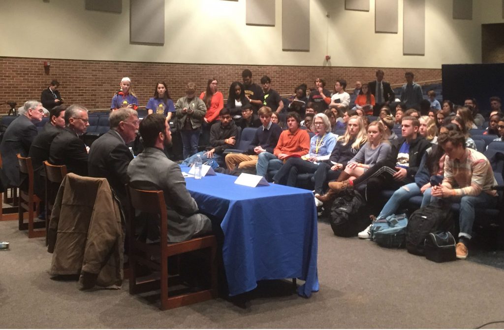 CR town hall Students at Caesar Rodney High School in Camden, Dover said they were disappointed in a town hall meeting about gun violence. (WHYY/Zoe Read)