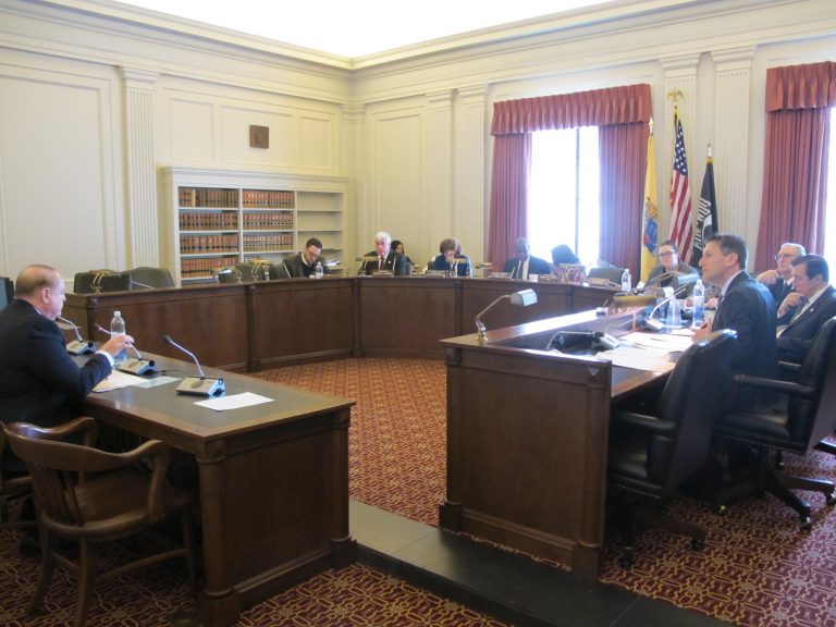 Assembly Education Committee considers the panic alarm bill. (Phil Gregory/WHYY)