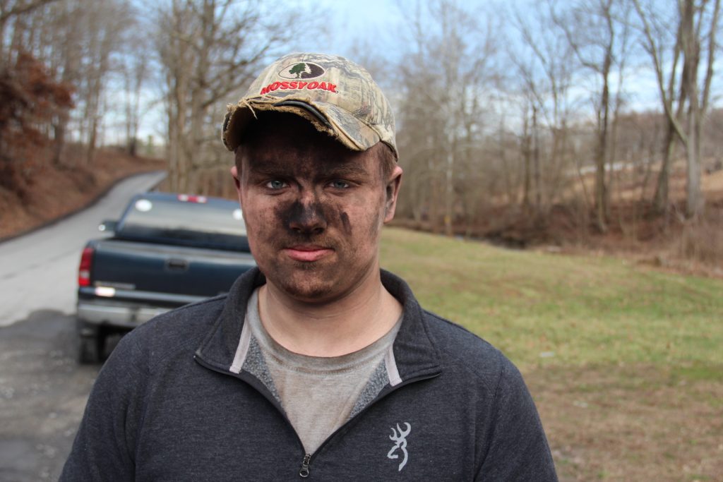 Austin Turner, 19, of Gladesville, W. Va. is one of 370 miners getting laid off at the 4 West Mine in Mt. Morris, Pa. (Reid R. Frazier/StateImpact Pennsylvania)