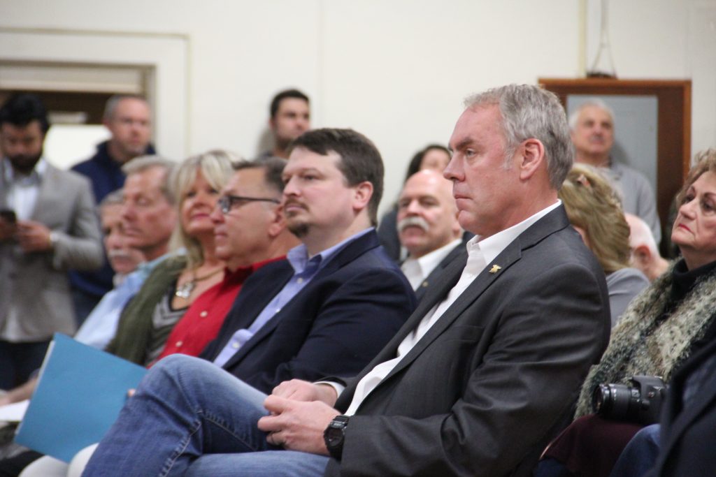 IMG_9646 Ryan Zinke in East Bethlehem Township, Washington County. (Reid Frazier/StateImpact Pennsylvania)