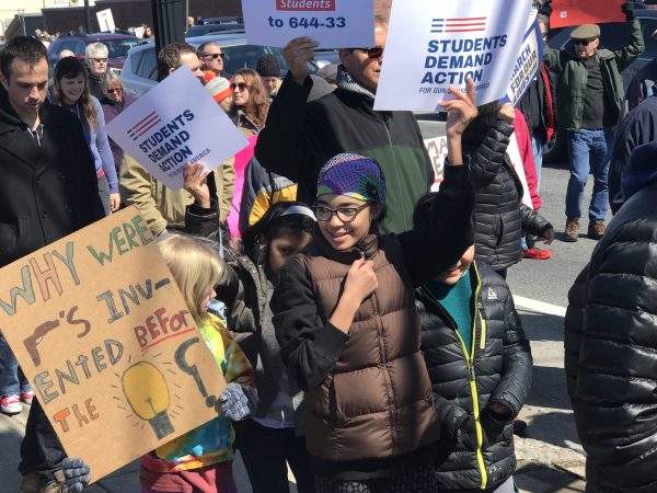 A photo from the march in Lancaster, Pa. (Jennifer Lynn/WHYY)