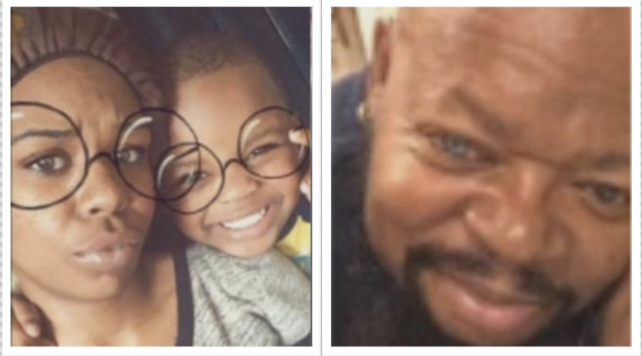 Alita Johnson with her son Haashim Johnson (left);Horace McOuellem, Alita Johnson's father (right). (Photos courtesy of the family)