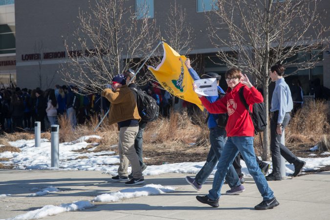 While hundreds of students from Lower Merion High School participated in a national school walkout, not all students shared the same views on how gun control should be implemented in the United States.