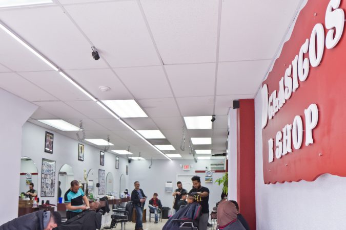 D'Classico Barbershop in Olney. (Kimberly Paynter/WHYY)