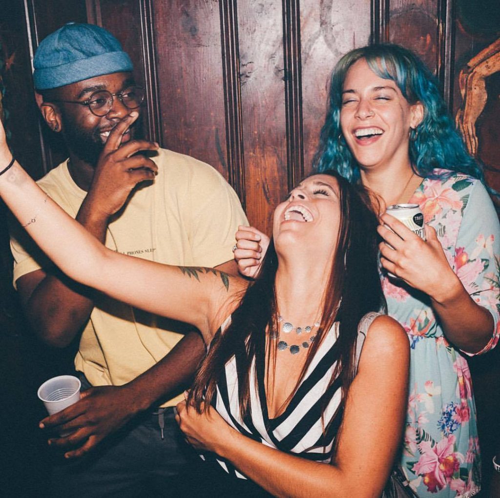 Partiers revel at The Dolphin Tavern in South Philadelphia.
