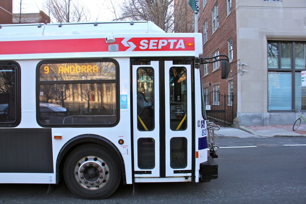 2018 03 26-e lee-philadelphia walnut street-septa route 9 bus the worst A SEPTA bus travels west on Walnut Street.