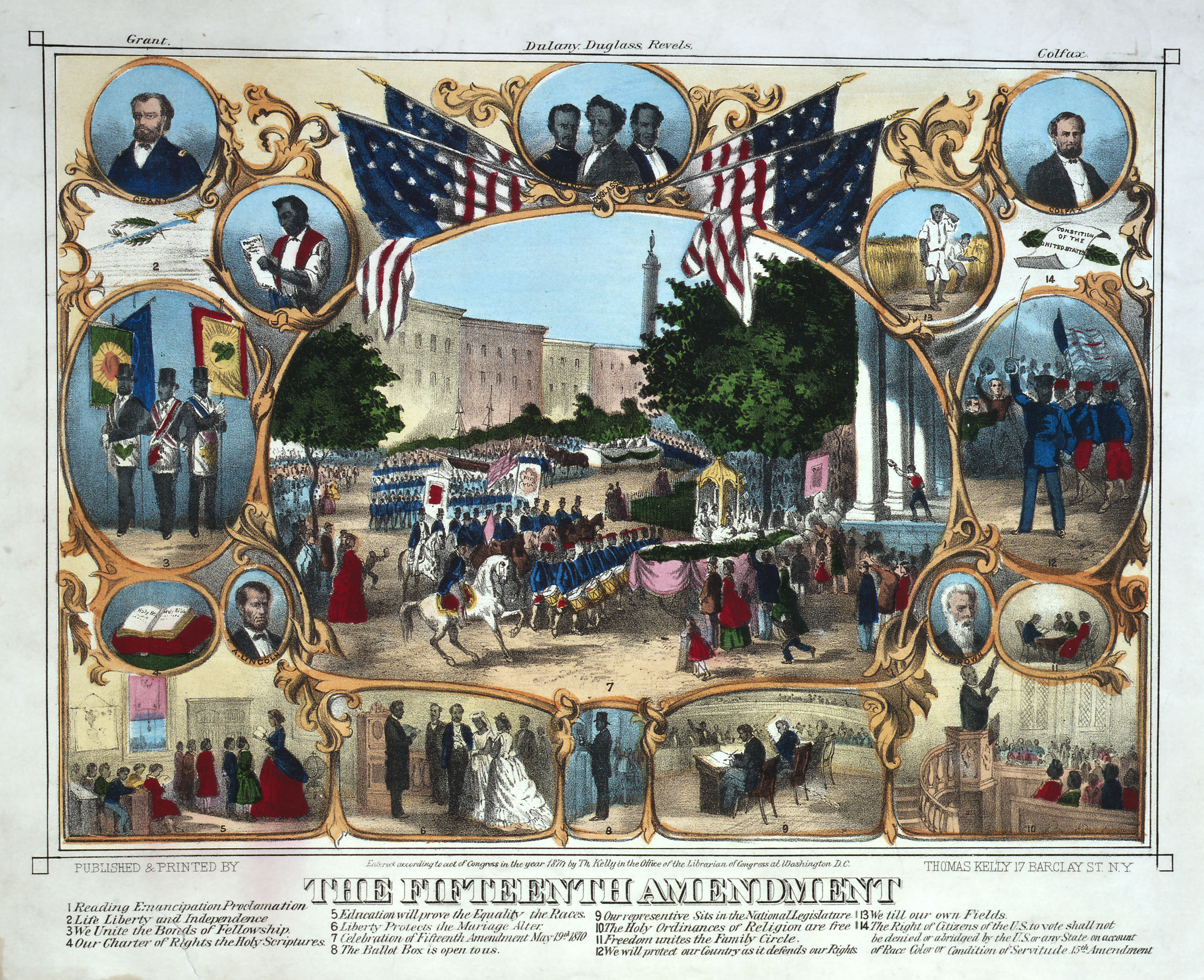 The Fifteenth Amendment print