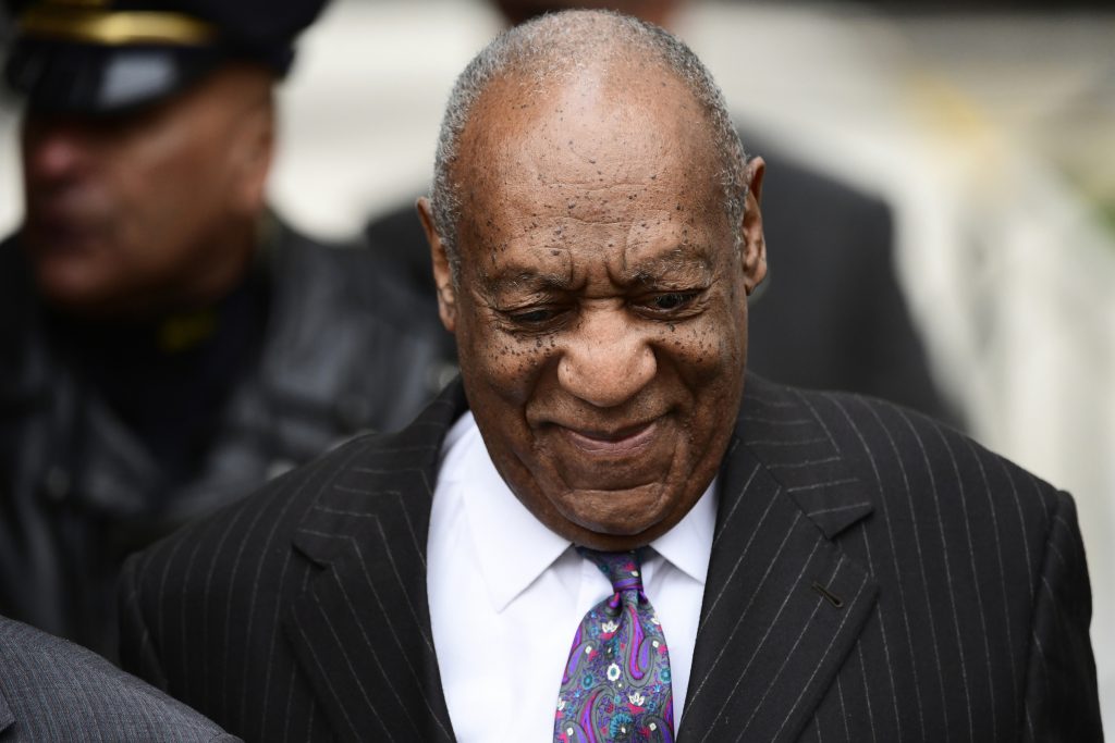 Bill Cosby arrives for his sexual assault trial at the Montgomery County Courthouse, Monday, April 9, 2018, in Norristown, Pa. (Corey Perrine/AP Photo)