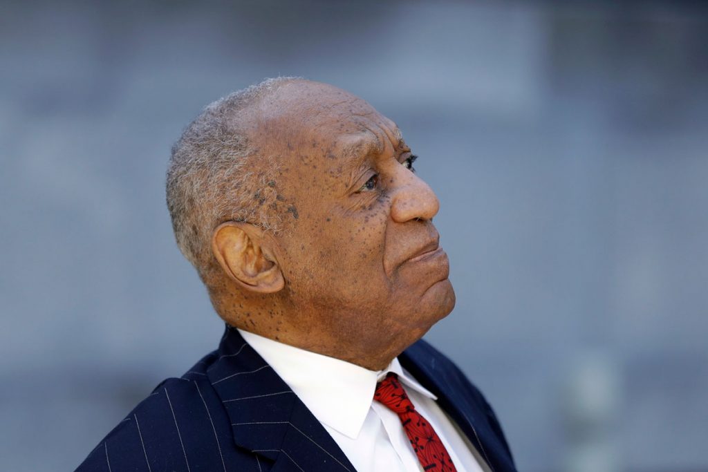 AP_18110659881280 Bill Cosby departs after his sexual assault trial, Friday, April 20, 2018, at the Montgomery County Courthouse in Norristown.