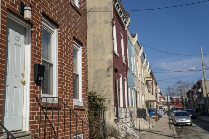 Jovan's former home (left) on Stanley Street in Strawberry Mansion. 