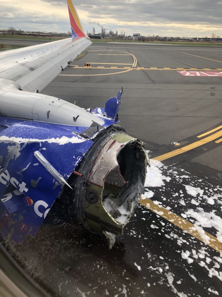 Da_2f2hXUAAATES Southwest Airlines flight made an emergency landing in Philadelphia.