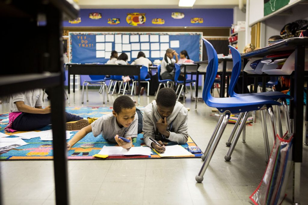 IMG_5752_SFW Students at Mastery Charter School at John Wister Elementary. (Jessica Kourkounis/WHYY)