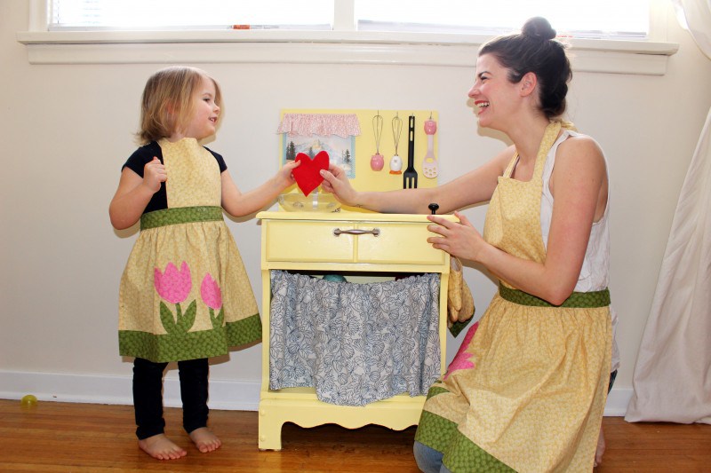 Writer Madeleine Somerville poses with her daughter. She says we have to reduce consumption if we care about the environment, even if it means raising a child without using paper towels and other disposable cleaning products. Photo courtesy of Madeleine Somerville.