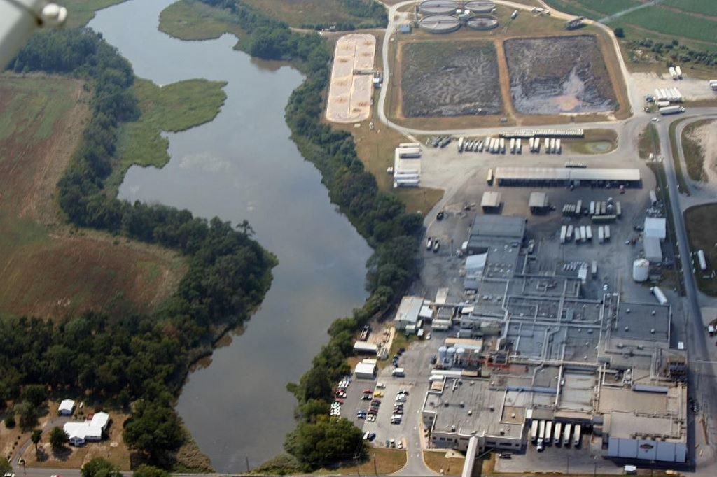 Mountaire An aerial image of Mountaire's Millsboro facility is included in the Delaware Center for the Inland Bays report about water contamination caused by the facility. (Courtesy Delaware Center for the Inland Bays)