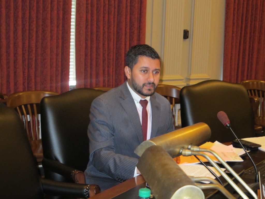 New Jersey Assemblyman Raj Mukherji says arts organizations need a sustainable source of revenue, which his bill would help create. (Phil Murphy/WHYY)
