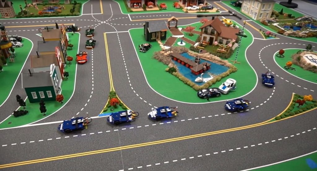 University of Delaware researchers are using this miniature city to test autonomous vehicles. (University of Delaware photo)