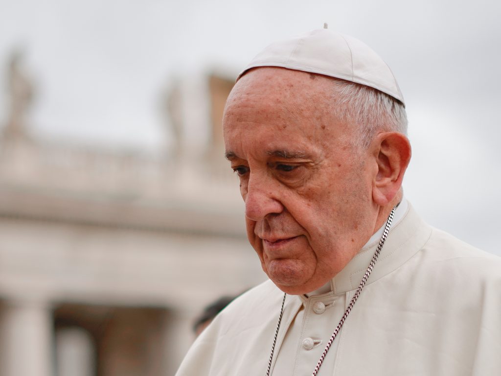 Pope Francis arrives in St. Peter’s Square at the Vatican for his weekly general audience on Wednesday. Pope Francis (Andrew Medichini/AP)
