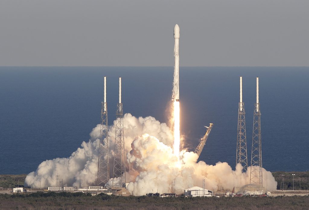 A SpaceX Falcon 9 rocket transporting the TESS satellite lifts off at the Cape Canaveral Air Force Station in Florida on Wednesday. The satellite will scan nearly the entire sky for alien worlds. A SpaceX Falcon 9 rocket transporting the TESS satellite lifts off at the Cape Canaveral Air Force Station in Florida on Wednesday. The satellite will scan nearly the entire sky for alien worlds. (John Raoux/AP)