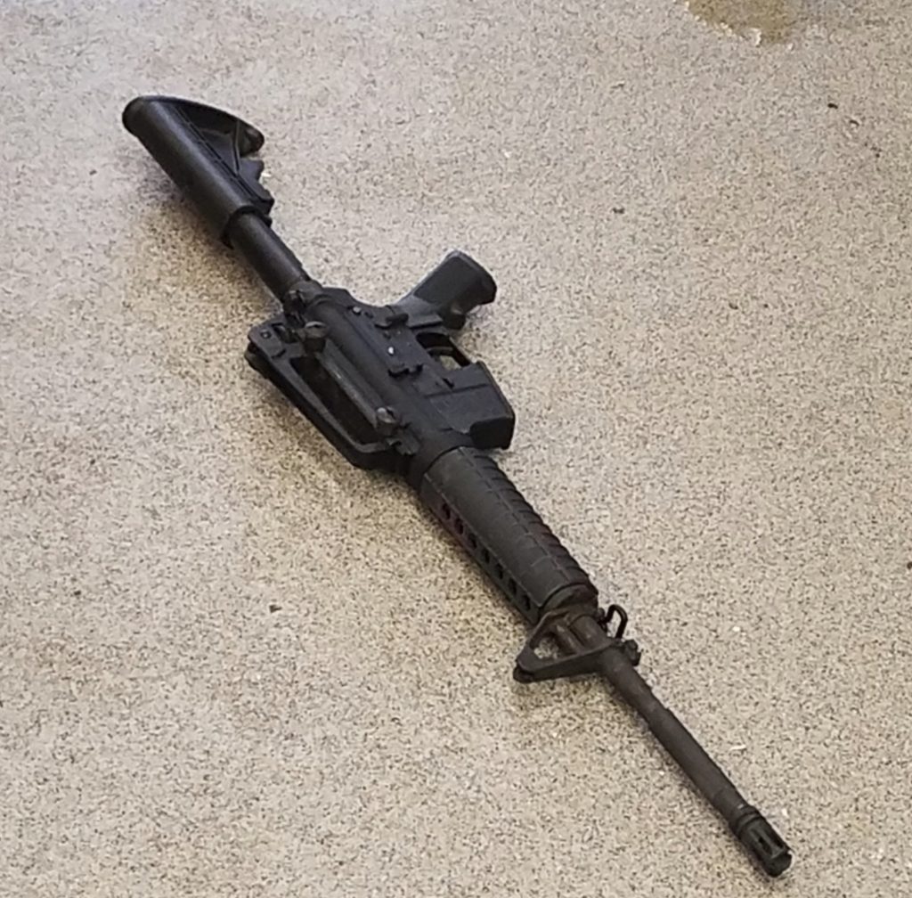 This photo provided by the Metro Nashville Police Department photo shows the rifle used in the deadly shooting at a Waffle House on Sunday in the Antioch neighborhood of Nashville. This photo provided by the Metro Nashville Police Department photo shows the rifle used in the deadly shooting at a Waffle House on Sunday in the Antioch neighborhood of Nashville. (AP)