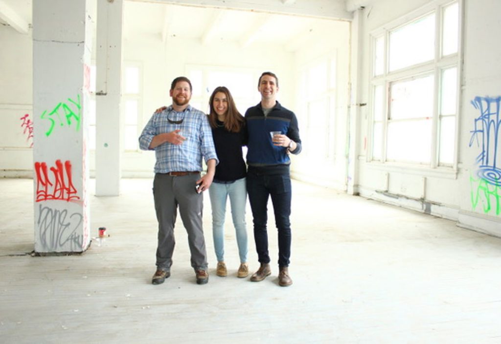 breweryprovidedx1200 Kyle Carney, head brewer, Tess Hart, and Bill Popwell co-founded Triple Bottom Brewery, which will be located in the city’s Spring Garden neighborhood. (Provided)