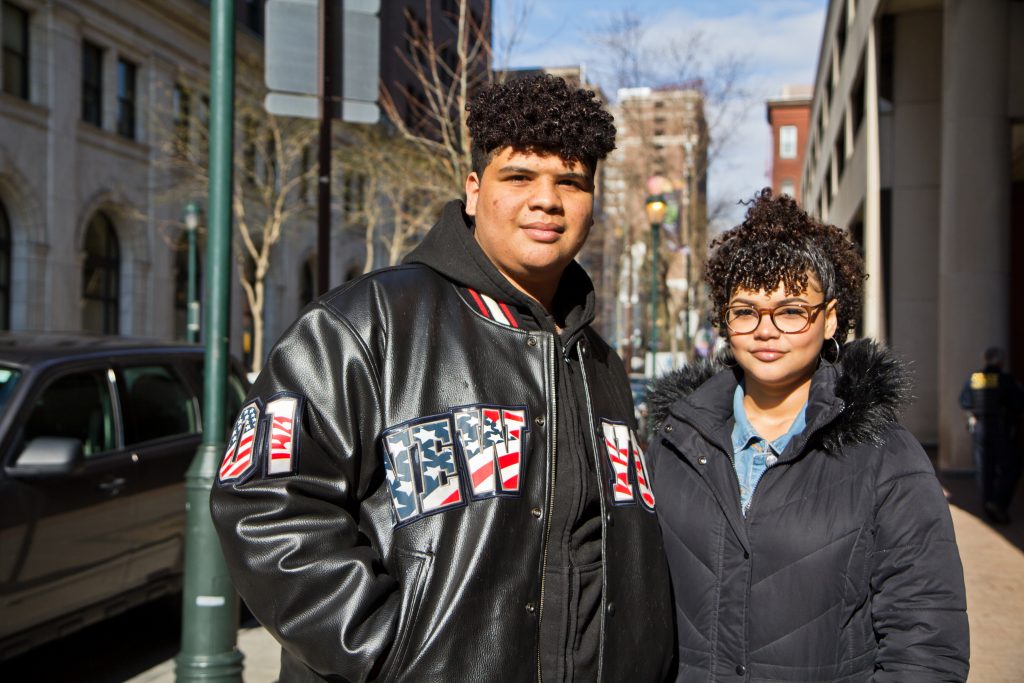 crisjoel-morales-monet-17-and-judy-morales-monet-16-are-staying-at-the-holiday-inn-express-in-center-city-with-their-mom-and-oldest-brother-friday-april-20th.original Puerto Rican evacuees Crisjoel Morales Monet, 17, and Judy Morales Monet, 16, are staying at the Holiday Inn Express in Center City with their mom and oldest brother Friday April 20th. They still don't know where to go next. (Kimberly Paynter/WHYY)