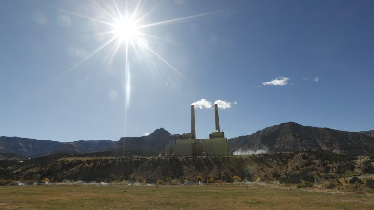 A coal-fired power plant on outside Huntington, Utah