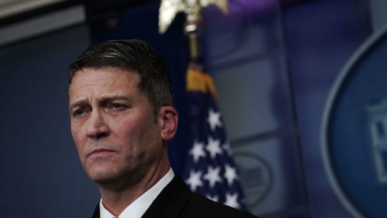Rear Adm. Ronny Jackson, the White House physician, has withdrawn his nomination to be the next secretary of the Department of Veterans Affairs. (Alex Wong/Getty Images)