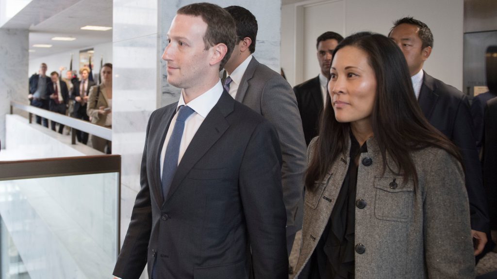 Facebook CEO Mark Zuckerberg and his wife, physician and philanthropist Priscilla Chan (right), on Capitol Hill on Monday. Zuckerberg has accepted the blame for security lapses at the world’s largest social network as he girded for appearances this week before angry lawmakers. Facebook CEO Mark Zuckerberg and his wife, physician and philanthropist Priscilla Chan (right), on Capitol Hill on Monday. Zuckerberg has accepted the blame for security lapses at the world's largest social network as he girded for appearances this week before angry lawmakers