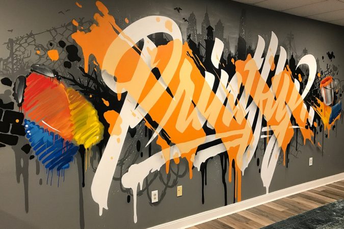 Printfly Rush Order Tees lobby, Philadelphia (Image courtesy of Glossblack)