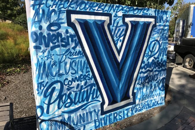Live painting at Villanova (Image courtesy of Glossblack)